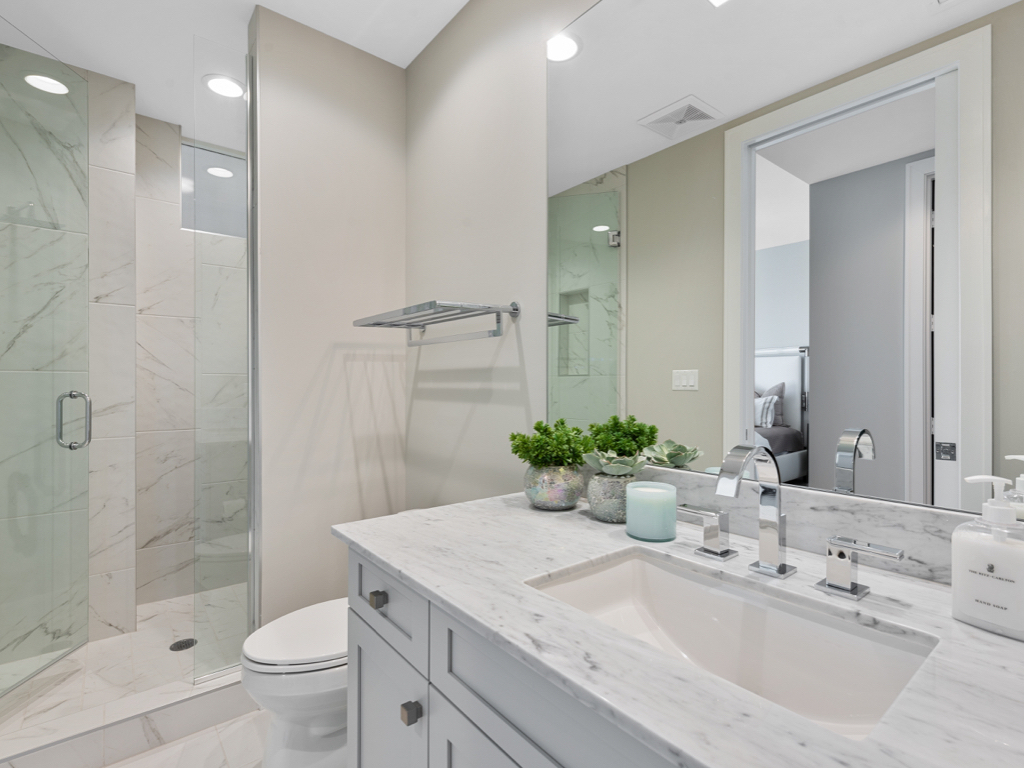 Marble Vanity Bath - Bathroom Remodel project by Emperor Renovations in Philadelphia