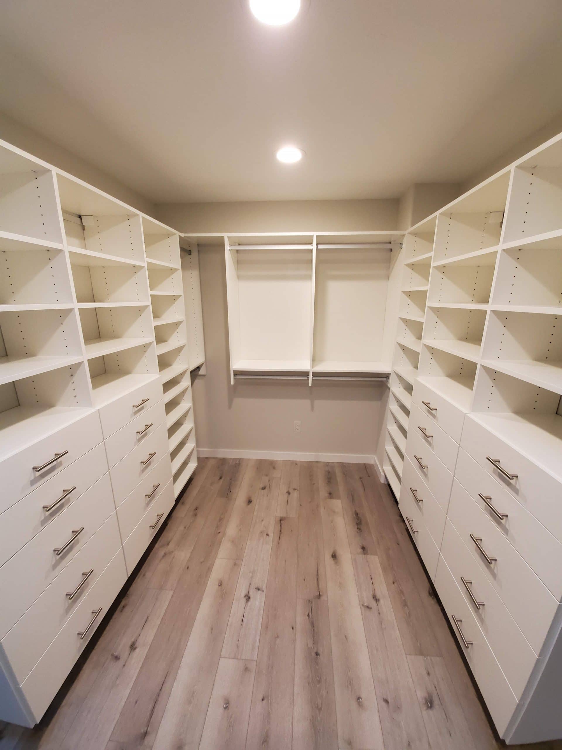 Full-Wall Organizer - Primary Closet project by Emperor Renovations in Philadelphia